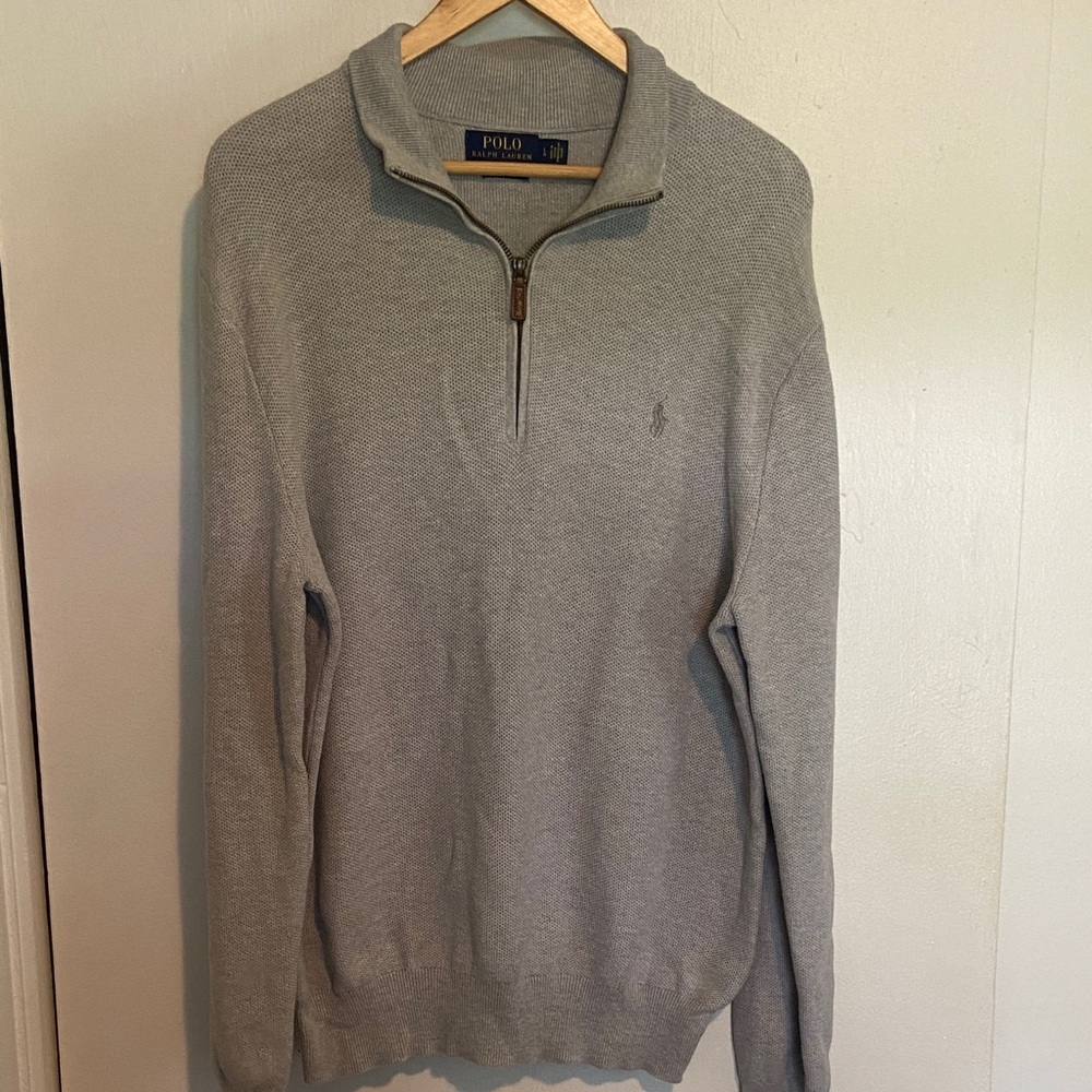 Polo Ralph Lauren Pima Cotton Quarter Zip Pullover Sweater
